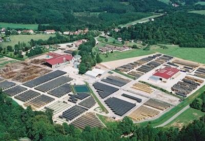 Aerial photo of French Stave Mill